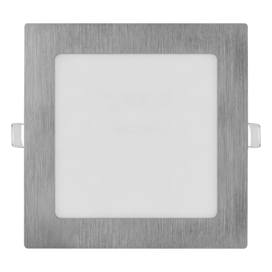 LED indbygningslampe NEXXO LED/12,5W/230V 3000/3500/4000K sølv 17x17 cm