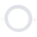 LED indbygningslampe QTEC LED/18W/230V 6500K diameter 22 cm
