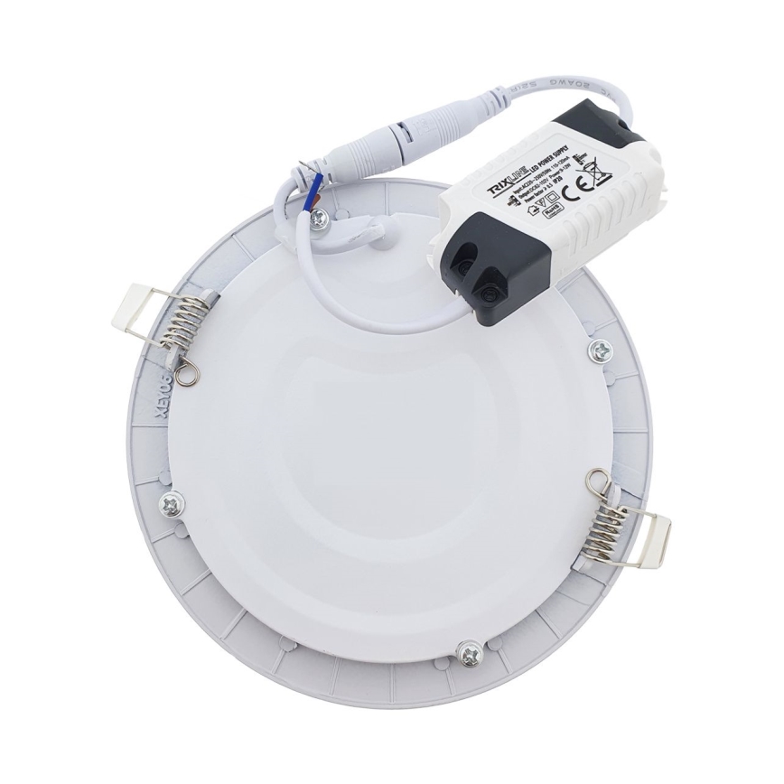 LED indbygningslampe QTEC LED/18W/230V 6500K diameter 22 cm