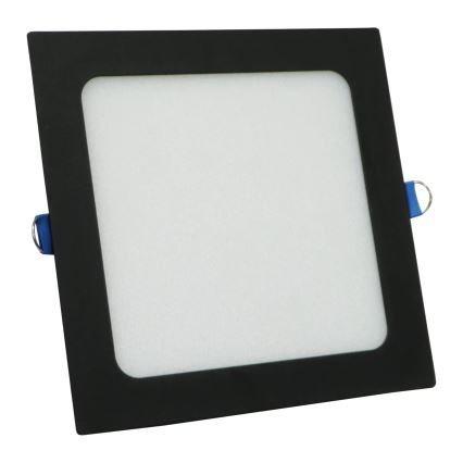 LED indbygningslampe RIGEL LED/10W/230V 4000K 16,8x16,8 cm sort