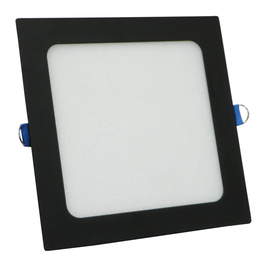 LED indbygningslampe RIGEL LED/10W/230V 4000K 16,8x16,8 cm sort