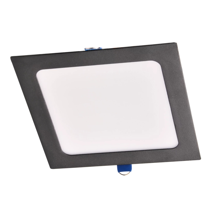 LED indbygningslampe RIGEL LED/10W/230V 4000K 16,8x16,8 cm sort