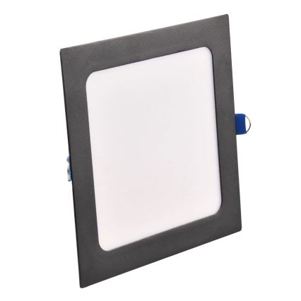 LED indbygningslampe RIGEL LED/10W/230V 4000K 16,8x16,8 cm sort