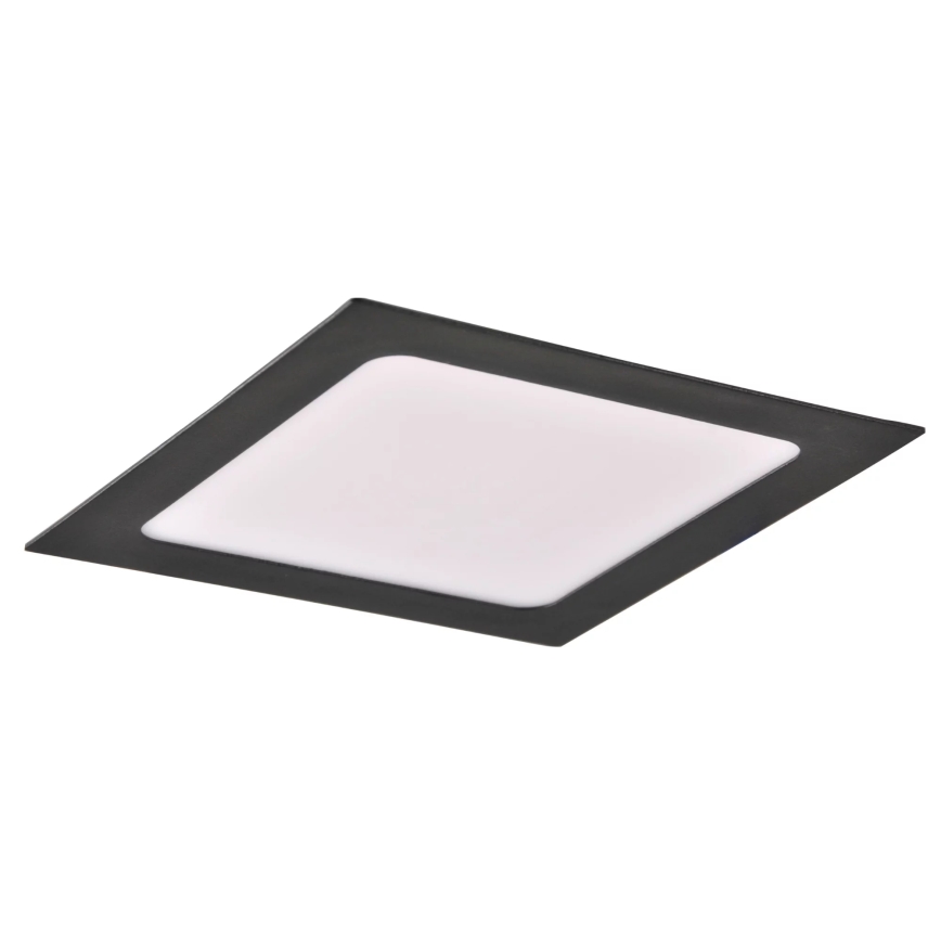 LED indbygningslampe RIGEL LED/10W/230V 4000K 16,8x16,8 cm sort