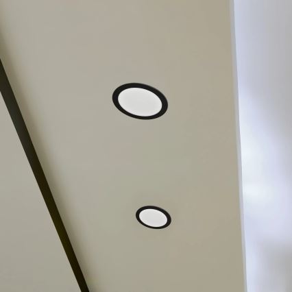 LED indbygningslampe RIGEL LED/14W/230V 4000K diameter 22 cm sort