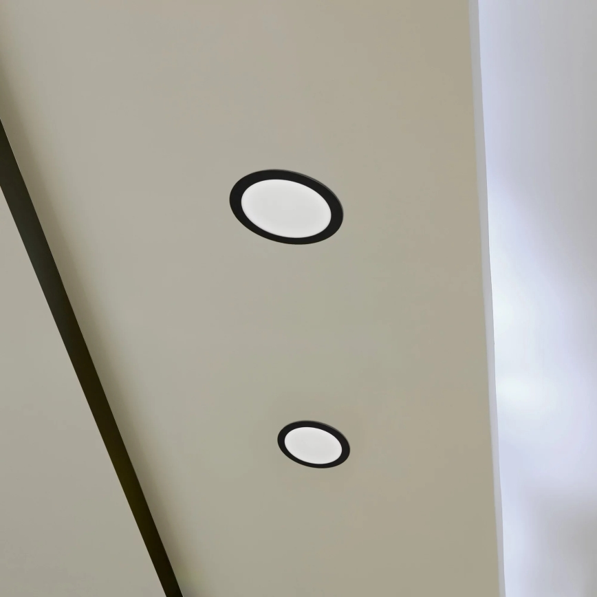 LED indbygningslampe RIGEL LED/14W/230V 4000K diameter 22 cm sort