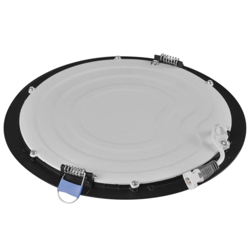 LED indbygningslampe RIGEL LED/14W/230V 4000K diameter 22 cm sort