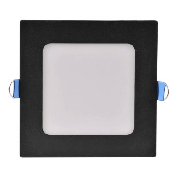 LED indbygningslampe RIGEL LED/4,8W/230V 4000K 11,8x11,8 cm sort