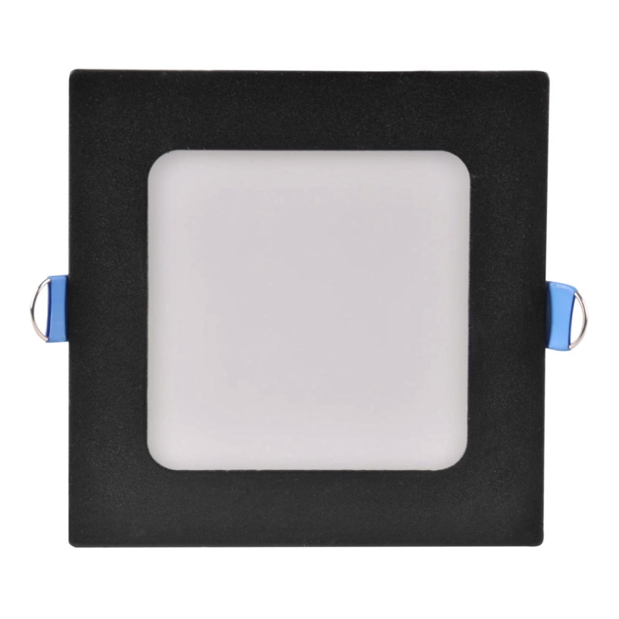 LED indbygningslampe RIGEL LED/4,8W/230V 4000K 11,8x11,8 cm sort