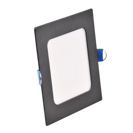 LED indbygningslampe RIGEL LED/4,8W/230V 4000K 11,8x11,8 cm sort
