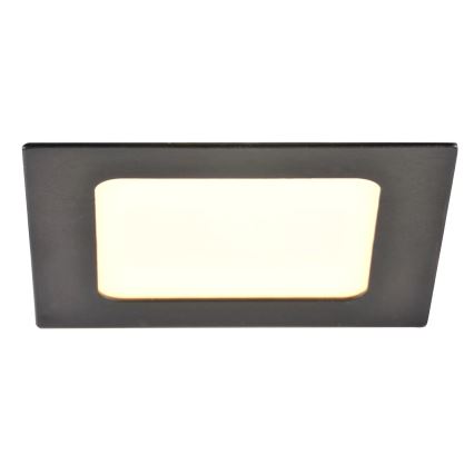 LED indbygningslampe RIGEL LED/4,8W/230V 4000K 11,8x11,8 cm sort