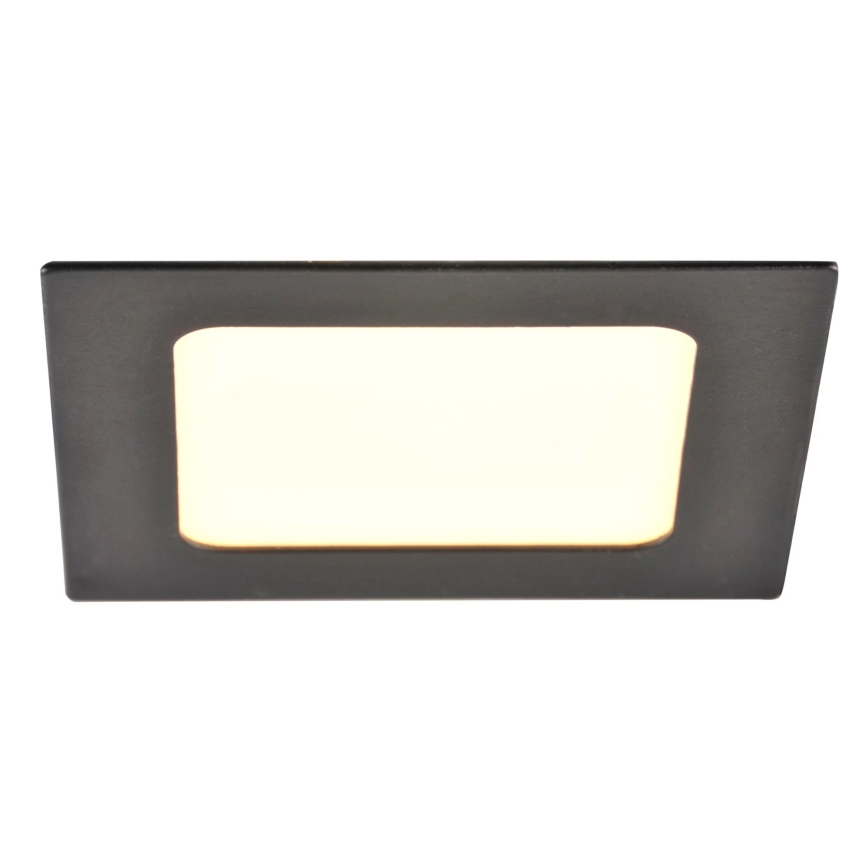 LED indbygningslampe RIGEL LED/4,8W/230V 4000K 11,8x11,8 cm sort