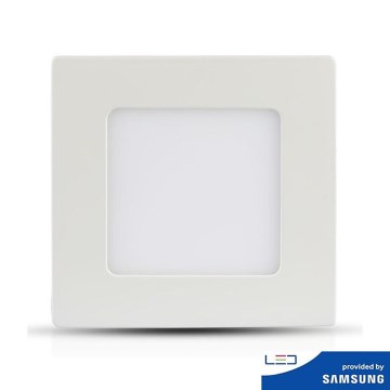 LED indbygningslampe SAMSUNG CHIP LED/12W/230V 6400K firkantet