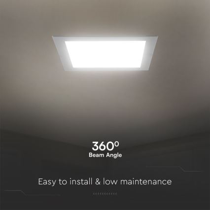 LED indbygningslampe SAMSUNG CHIP LED/18W/230V 3000K 22x22 cm hvid