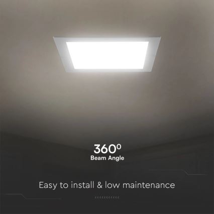 LED indbygningslampe SAMSUNG CHIP LED/18W/230V 4000K 22x22 cm hvid