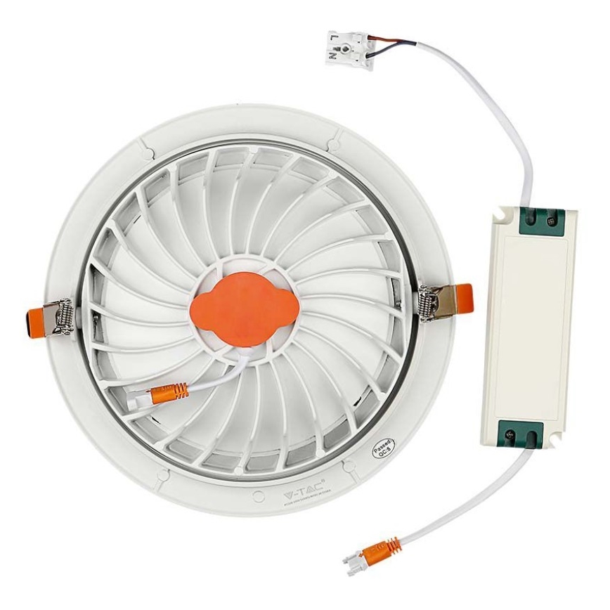 LED indbygningslampe SAMSUNG CHIP LED/30W/230V 6400K