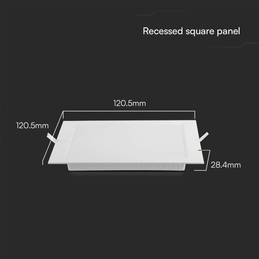LED indbygningslampe SAMSUNG CHIP LED/6W/230V 6500K 12x12 cm hvid