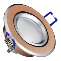 LED indbygningslampe SOL OLAL 1xGU10/3,5W/230V 3000K diameter 8,4 cm guldfarvet