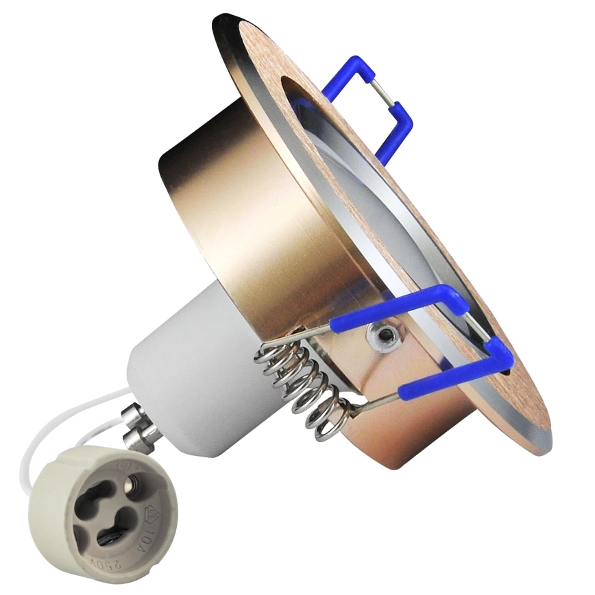 LED indbygningslampe SOL OLAL 1xGU10/3,5W/230V 3000K diameter 8,4 cm guldfarvet