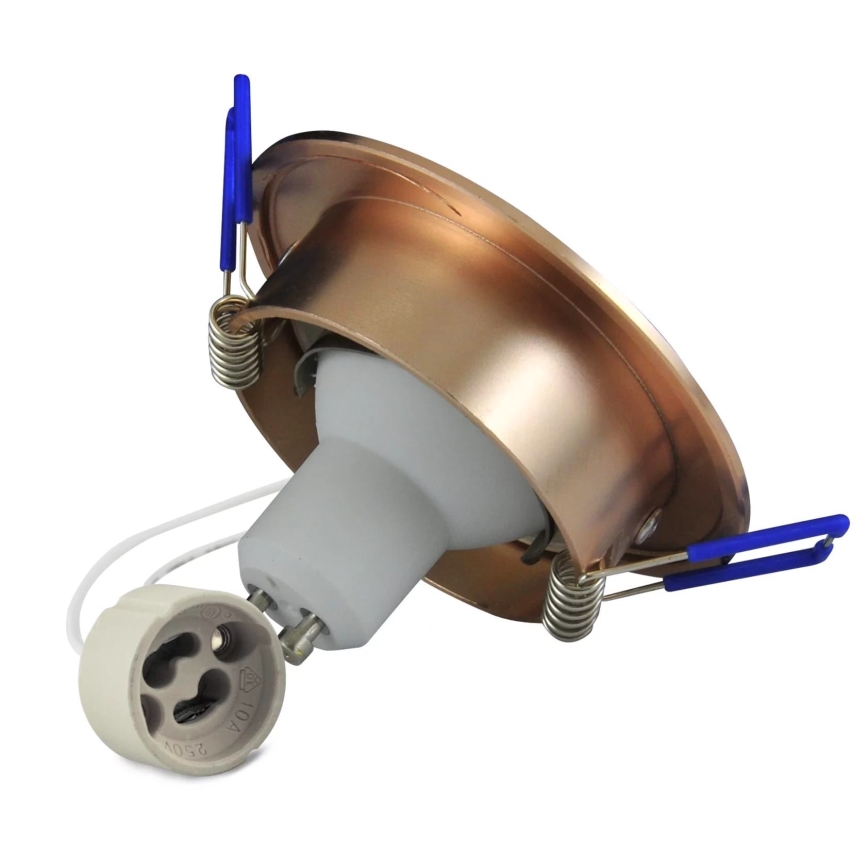 LED indbygningslampe SOL OLAL 1xGU10/3,5W/230V 3000K diameter 8,4 cm guldfarvet