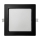 LED indbygningslampe SQUARE LED/12W/230V 4000K 17x17 cm sort