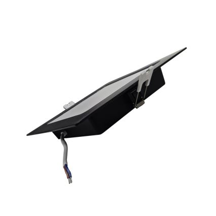 LED indbygningslampe SQUARE LED/12W/230V 4000K 17x17 cm sort