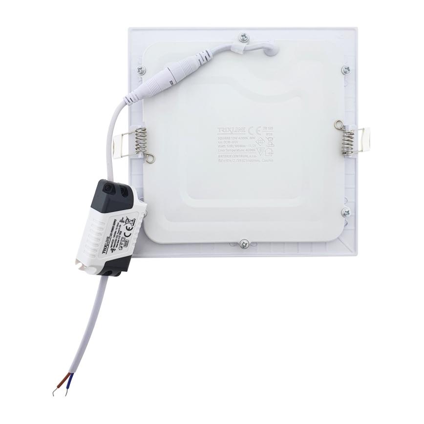 LED indbygningslampe SQUARE LED/12W/230V 4200K 16,8x16,8 cm hvid