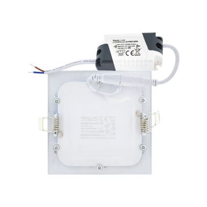 LED indbygningslampe SQUARE LED/12W/230V 4200K 16,8x16,8 cm hvid