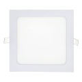 LED indbygningslampe SQUARE LED/15W/230V 4200K 18,8x18,8 cm hvid
