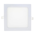 LED indbygningslampe SQUARE LED/15W/230V 6500K 18,8x18,8 cm hvid