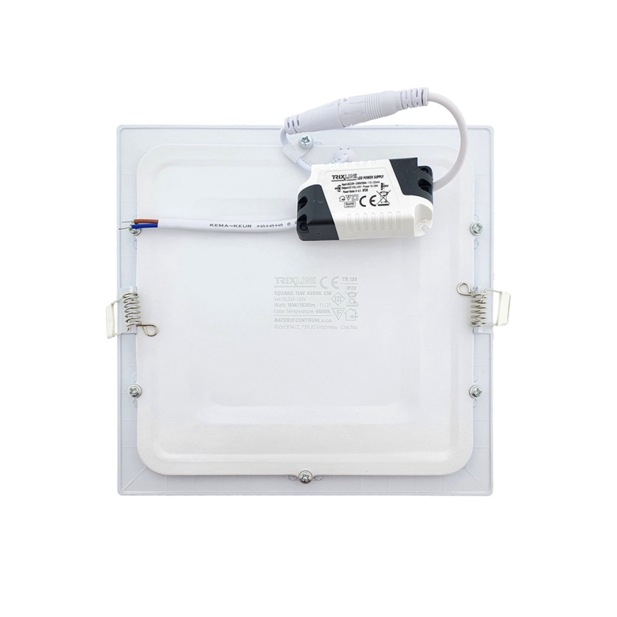 LED indbygningslampe SQUARE LED/15W/230V 6500K 18,8x18,8 cm hvid