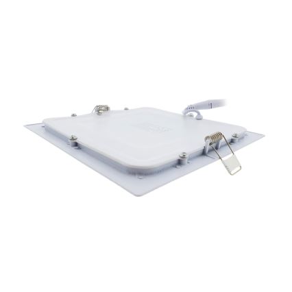 LED indbygningslampe SQUARE LED/15W/230V 6500K 18,8x18,8 cm hvid