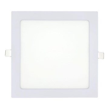 LED indbygningslampe SQUARE LED/18W/230V 2700K 22x22 cm hvid