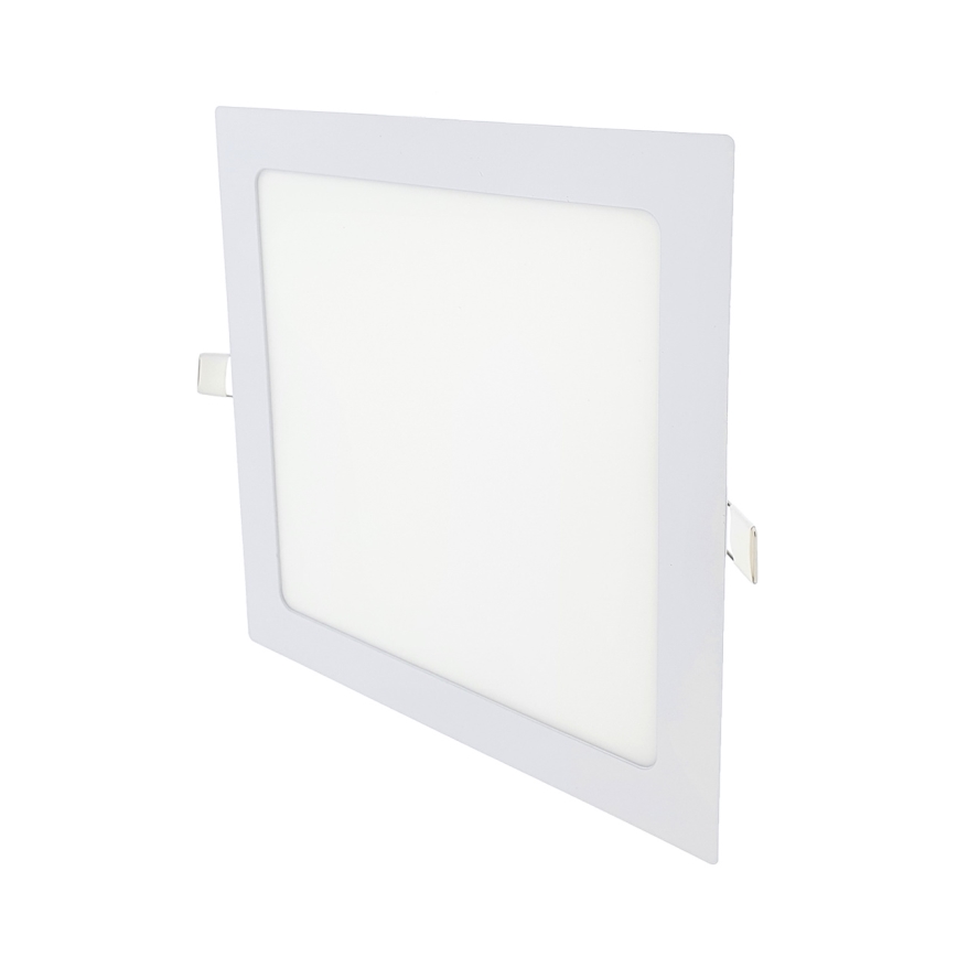 LED indbygningslampe SQUARE LED/18W/230V 2700K 22x22 cm hvid