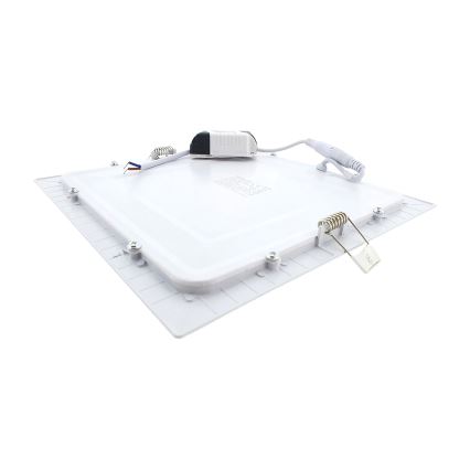 LED indbygningslampe SQUARE LED/18W/230V 2700K 22x22 cm hvid