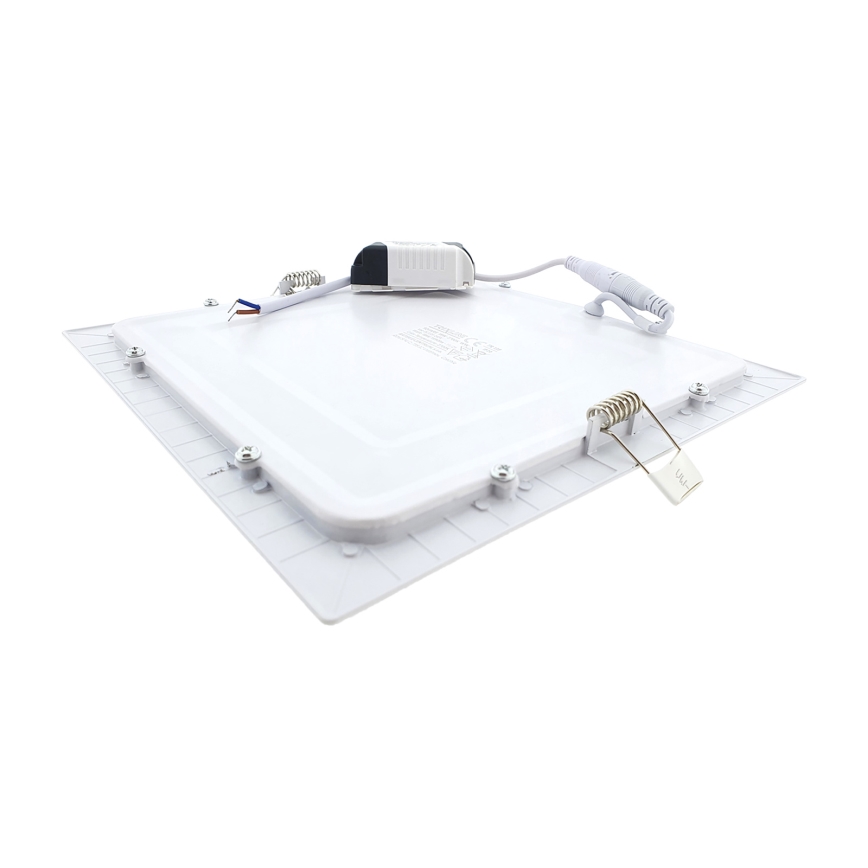 LED indbygningslampe SQUARE LED/18W/230V 2700K 22x22 cm hvid