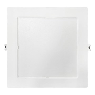 LED indbygningslampe SQUARE LED/18W/230V 4000K 22x22 cm hvid