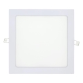 LED indbygningslampe SQUARE LED/18W/230V 4200K 22x22 cm hvid