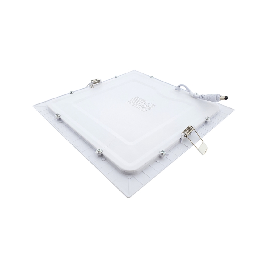LED indbygningslampe SQUARE LED/18W/230V 4200K 22x22 cm hvid