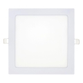 LED indbygningslampe SQUARE LED/18W/230V 6500K 22x22 cm hvid