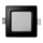 LED indbygningslampe SQUARE LED/3W/230V 4000K 9x9 cm sort