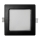 LED indbygningslampe SQUARE LED/6W/230V 4000K 12x12 cm sort