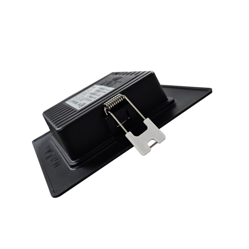 LED indbygningslampe SQUARE LED/6W/230V 4000K 12x12 cm sort