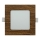 LED indbygningslampe SQUARE LED/6W/230V 4200K 11,8x11,8 cm brun