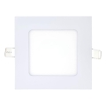 LED indbygningslampe SQUARE LED/6W/230V 6500K 11,8x11,8 cm hvid