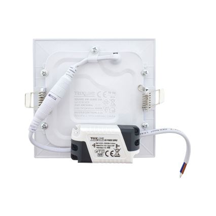 LED indbygningslampe SQUARE LED/6W/230V 6500K 11,8x11,8 cm hvid