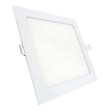LED indbygningslampe SQUARE LED/9W/230V 4200K 14,6x14,6 cm hvid