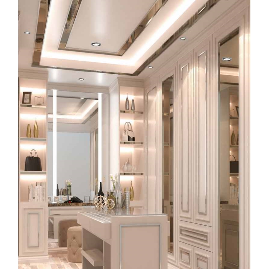 LED indbygningslampe til badeværelse BONO LED/8W/230V 3000K IP65 skinnende krom