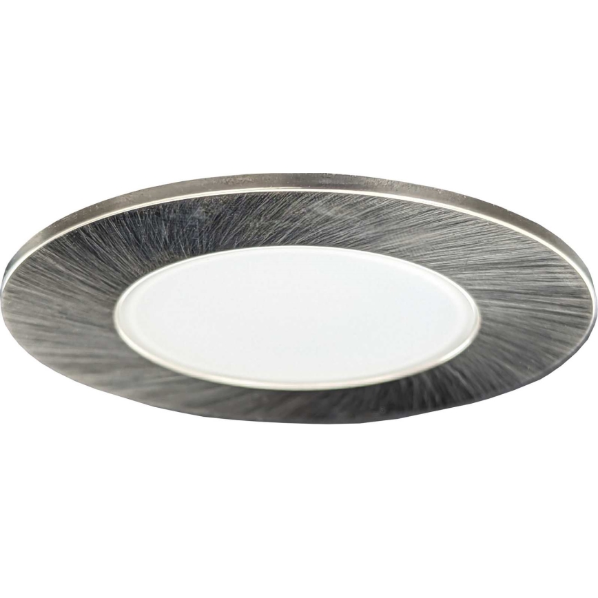 LED indbygningslampe til badeværelse BONO LED/8W/230V 3000K IP65 skinnende krom