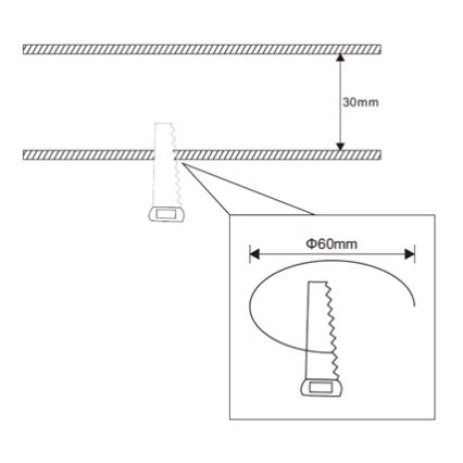 LED indbygningslampe til badeværelse COCO LED/3W/230V IP44 hvid